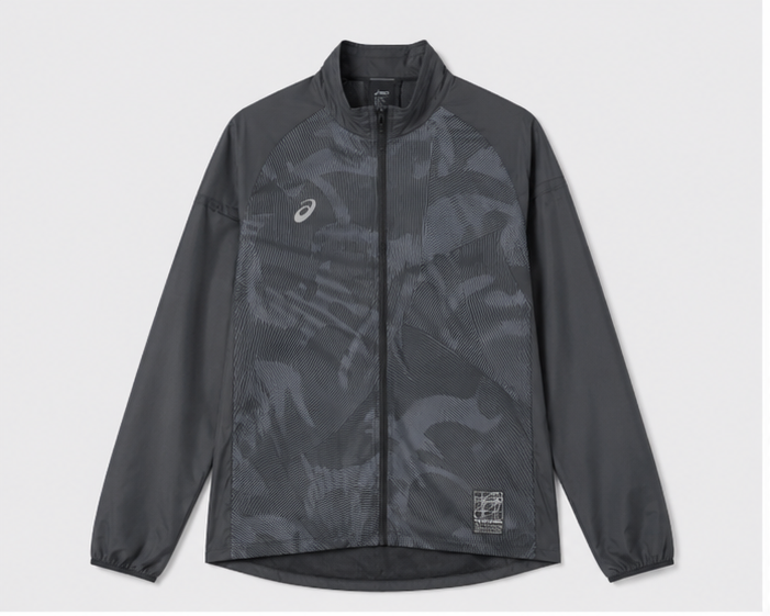 ASICS Asia Exclusive Fleece-Lined Black Woven Tracksuit (No Hood)