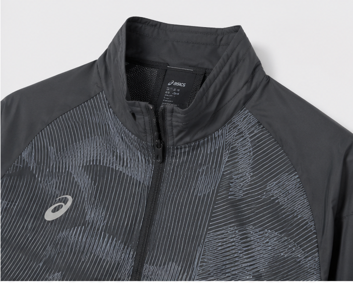 ASICS Asia Exclusive Fleece-Lined Black Woven Tracksuit (No Hood)