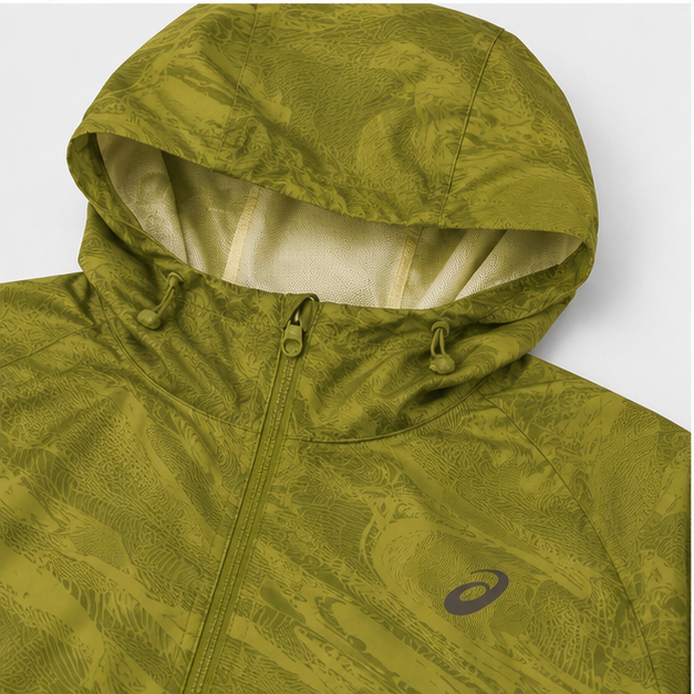 ASICS Asia Exclusive “Olive Storm” Performance Hooded Jacket & Black Pants Set